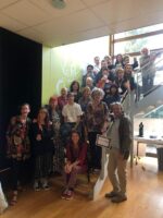Photo de groupe des artistes participants au catalogue de l'artothèque de Périgueux-Trélissac (sept. 2019).